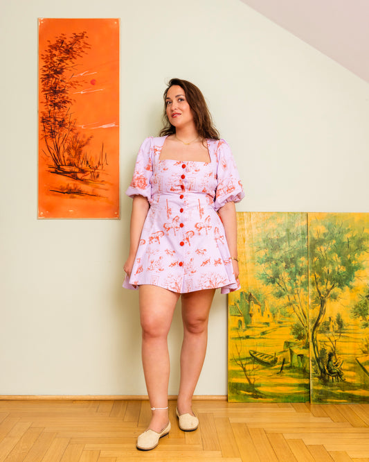 Bloom & Laced Dress - Mini