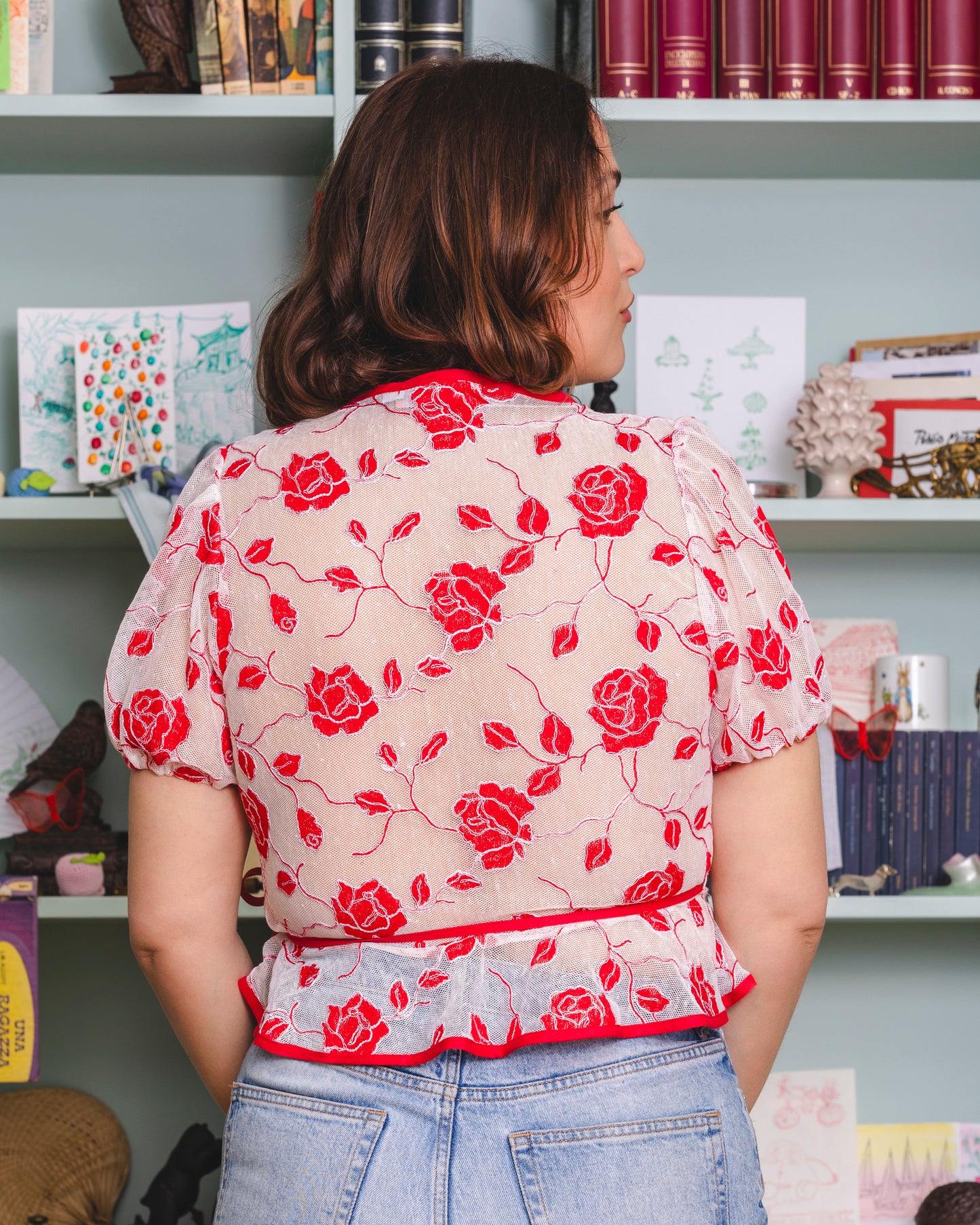 Ballet top - roses
