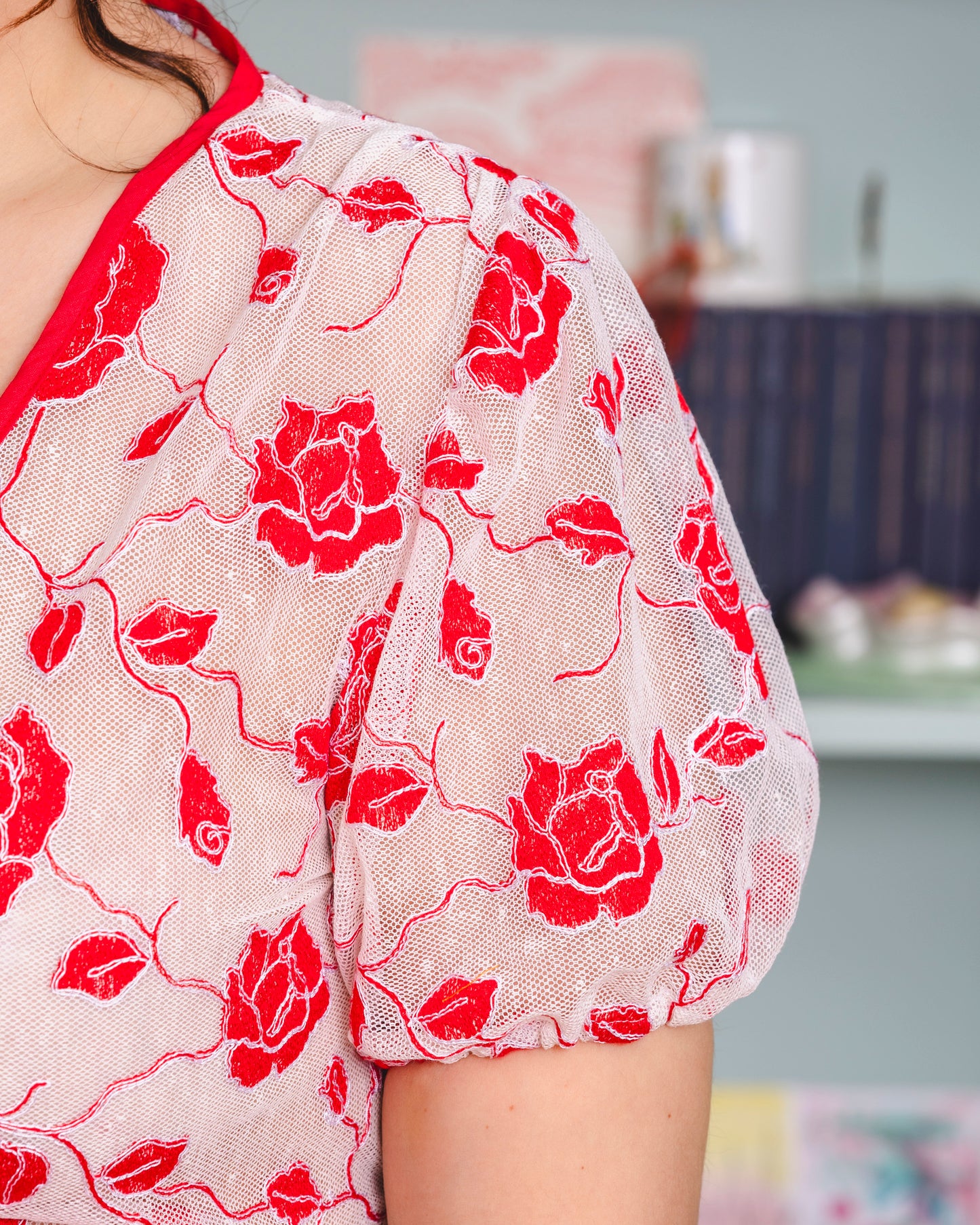 Ballet top - roses