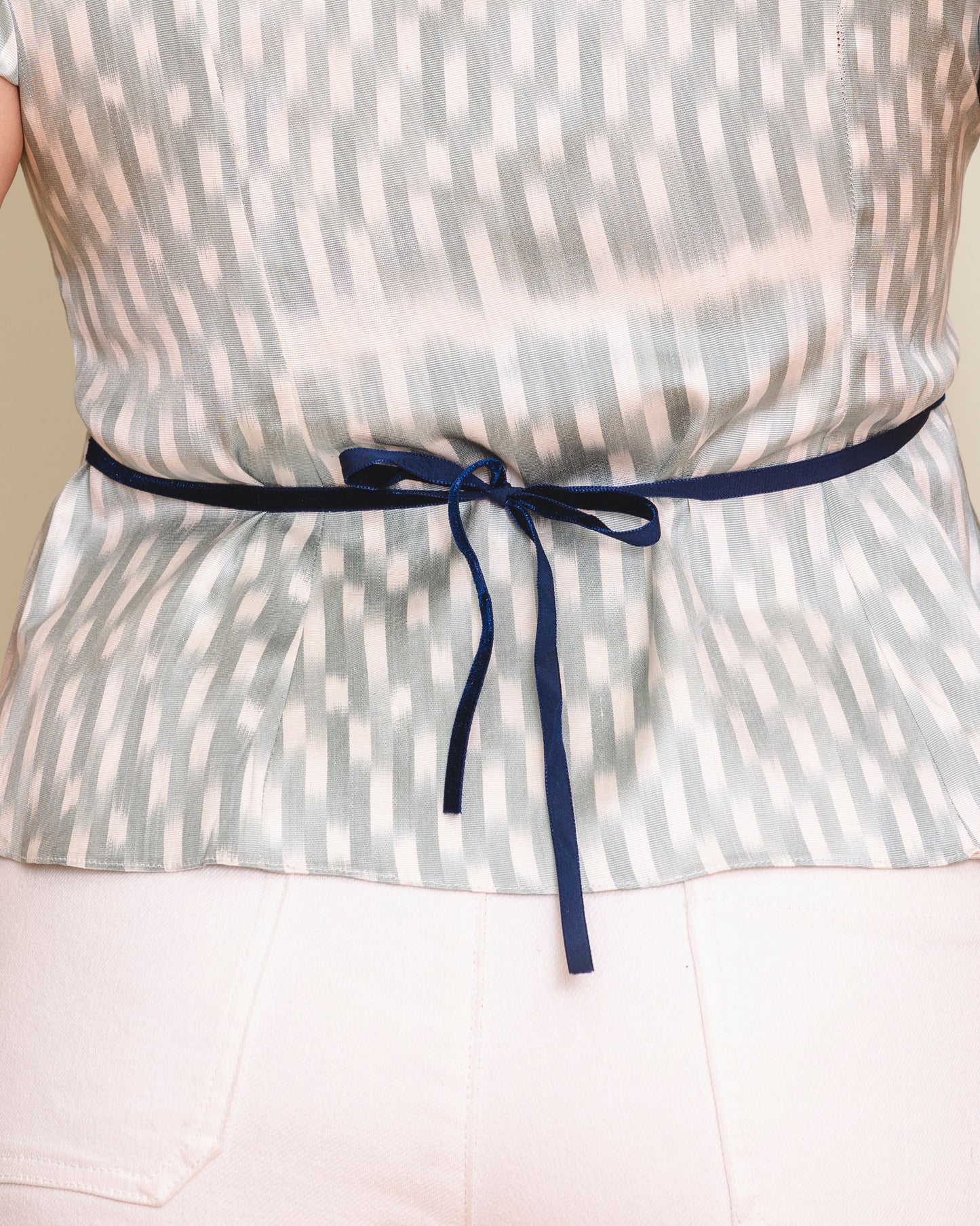 Tini Tiny Shirt - Blue Ikat