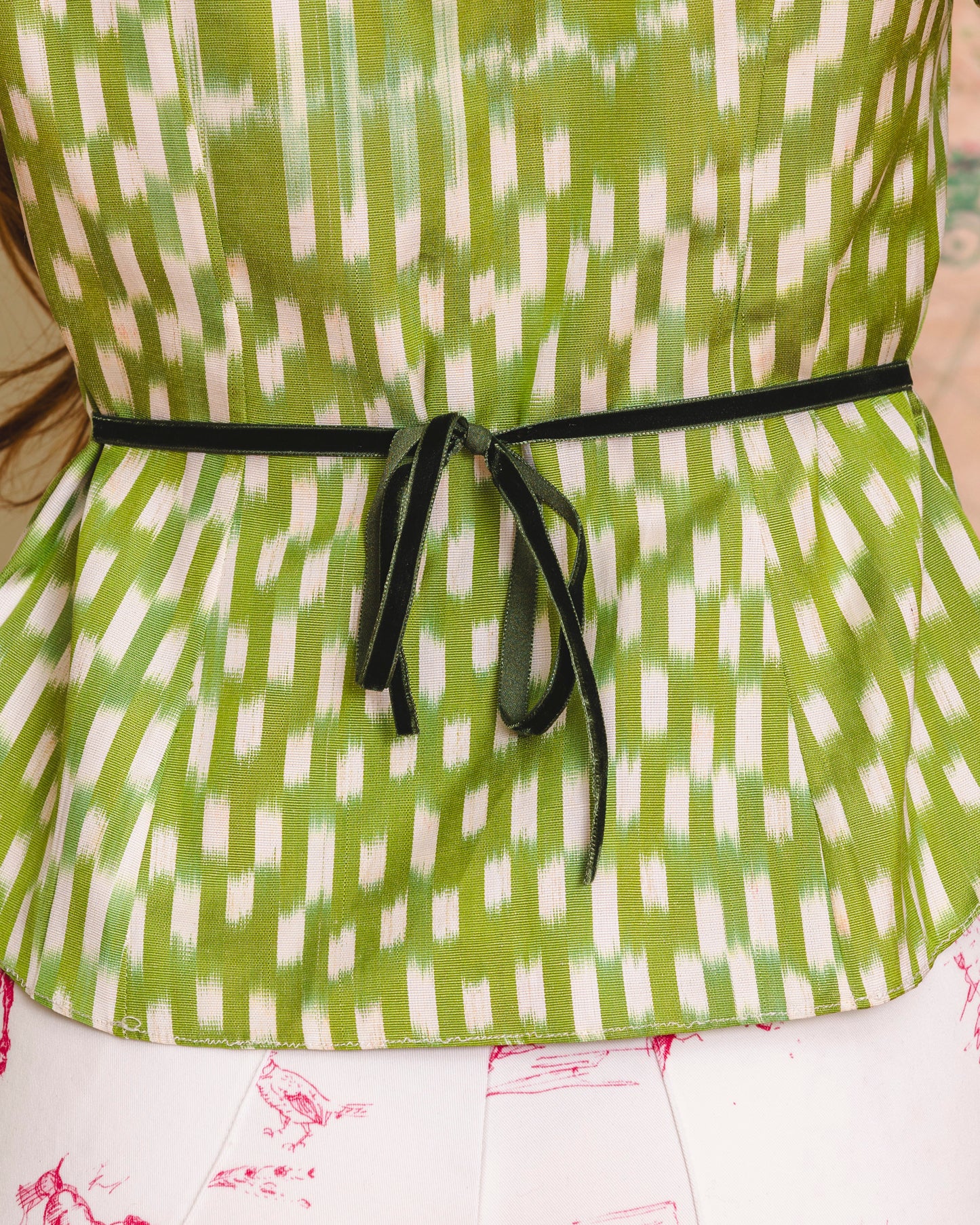 Tini Tiny Shirt - Green Ikat