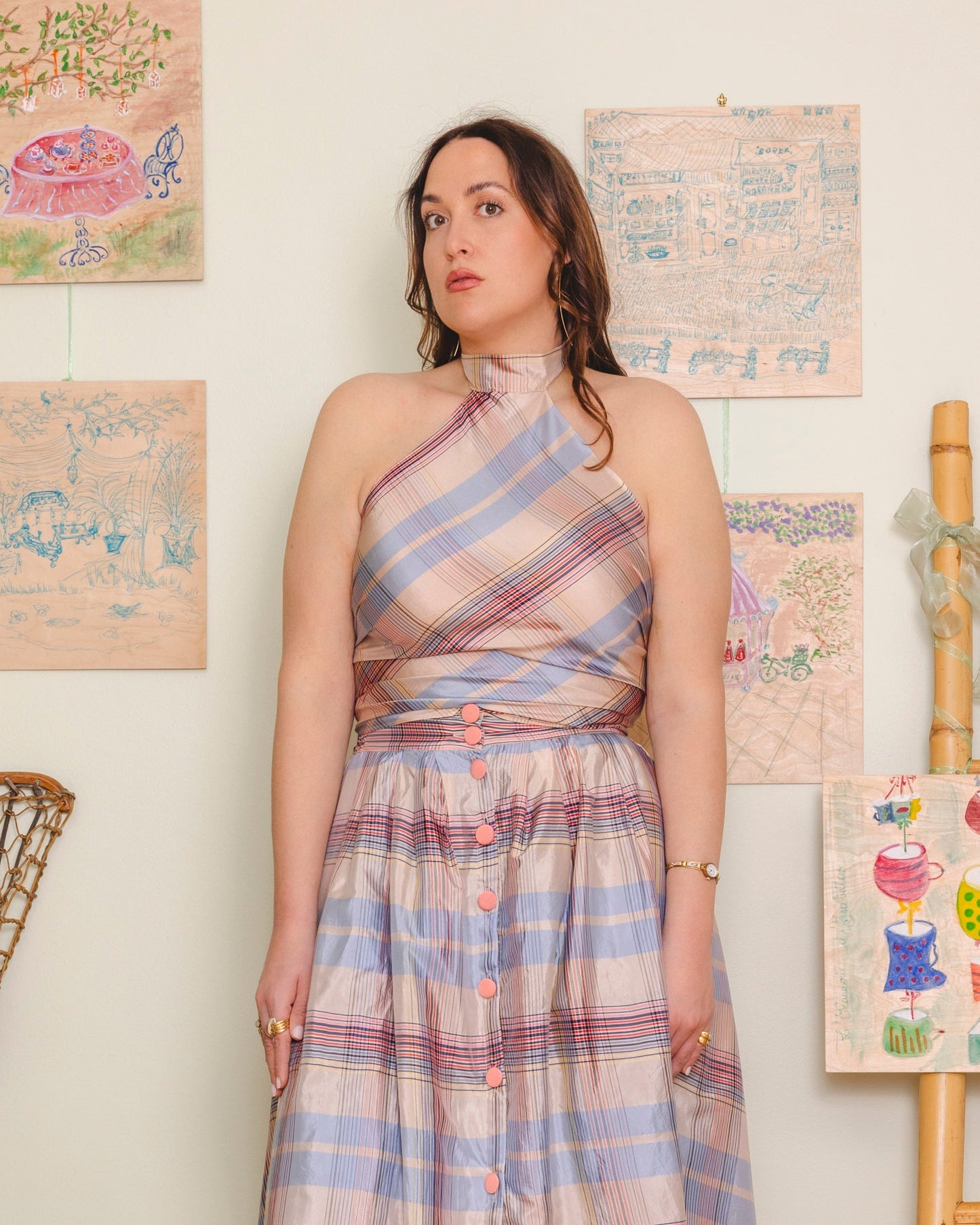 Lune top - Tartan