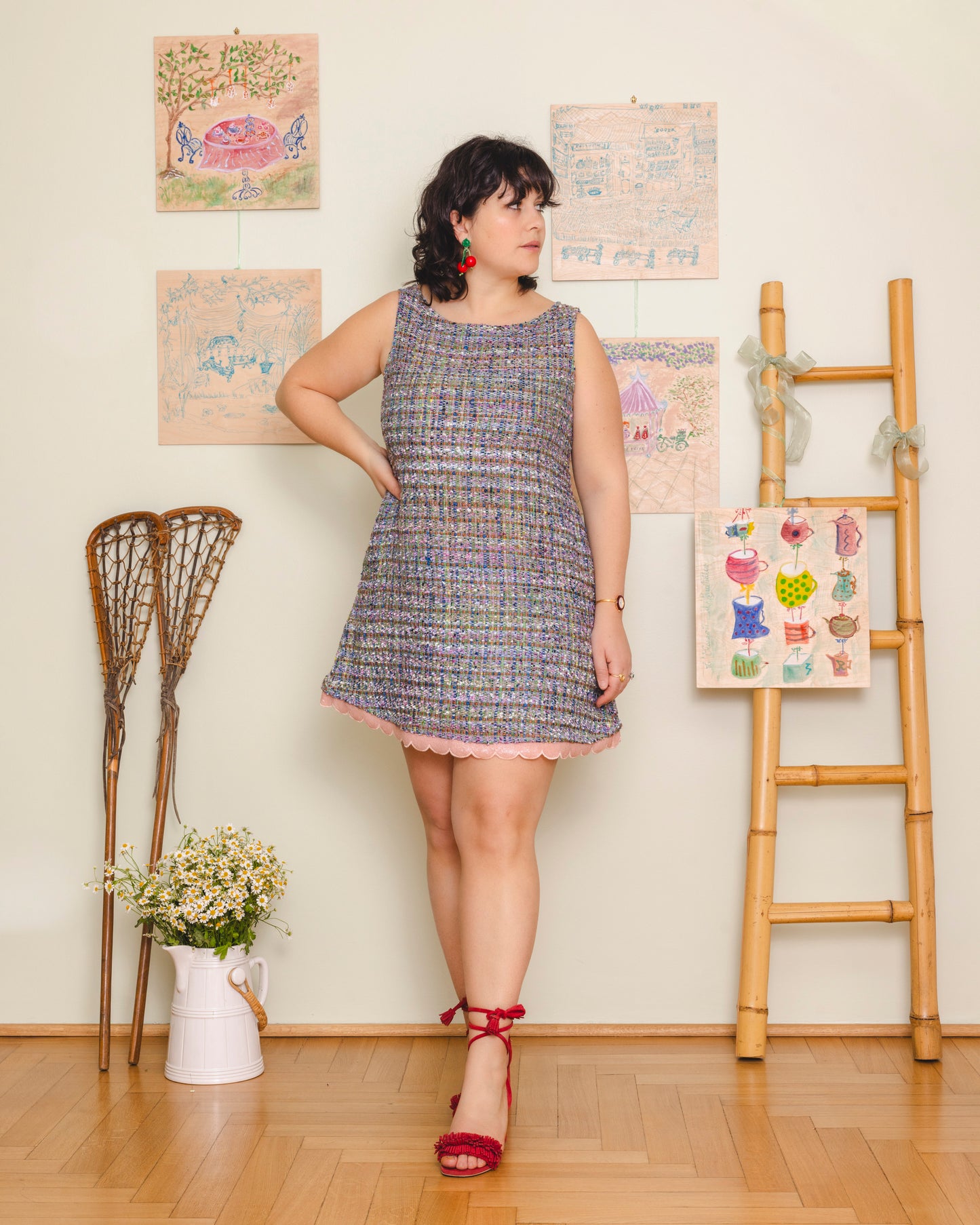 Tini Tiny dress - tweed