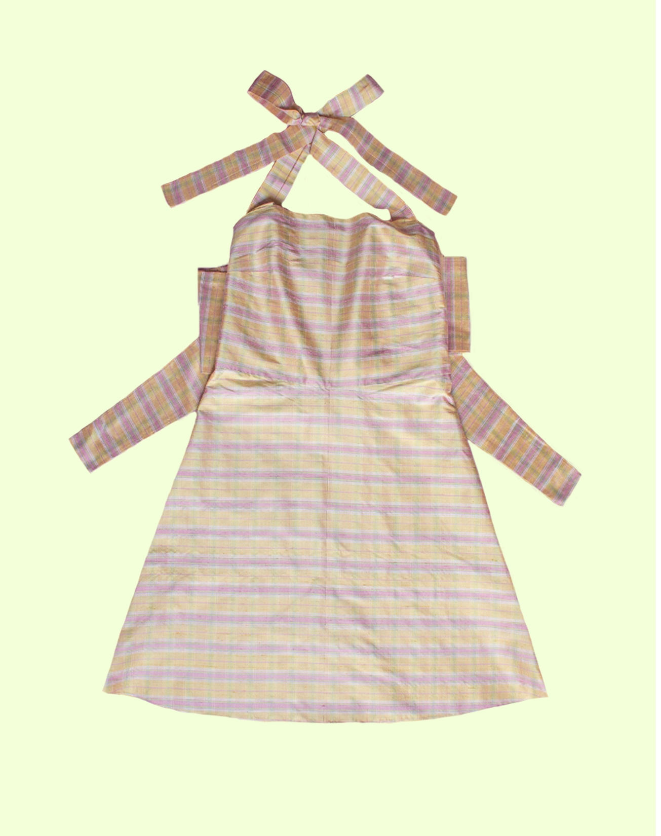 Robe à Tablier  🎀 Yellow Tartan
