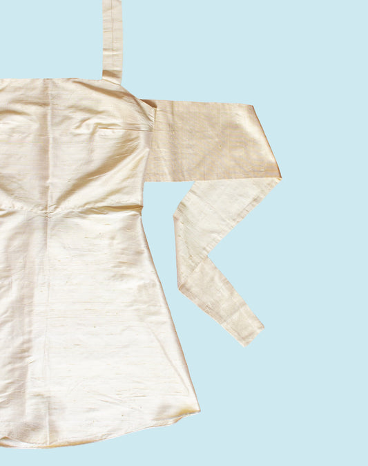 Robe à Tablier  🎀 Yellow Silk