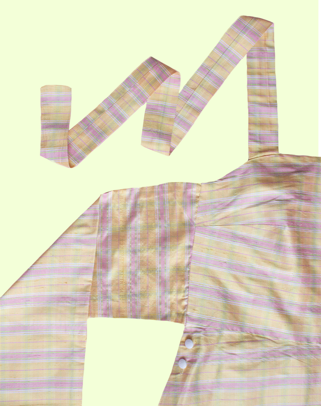 Robe à Tablier  🎀 Yellow Tartan