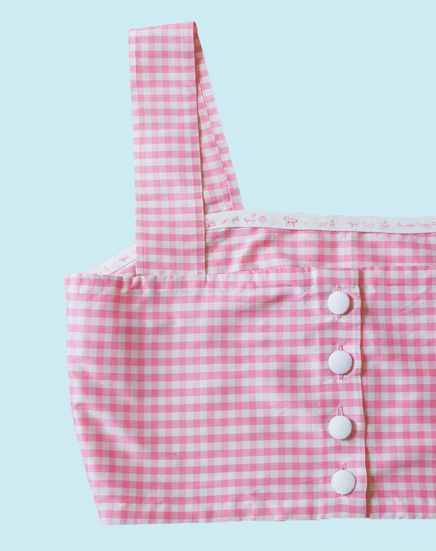 Sweetheart Top 💝 Pink Vichy