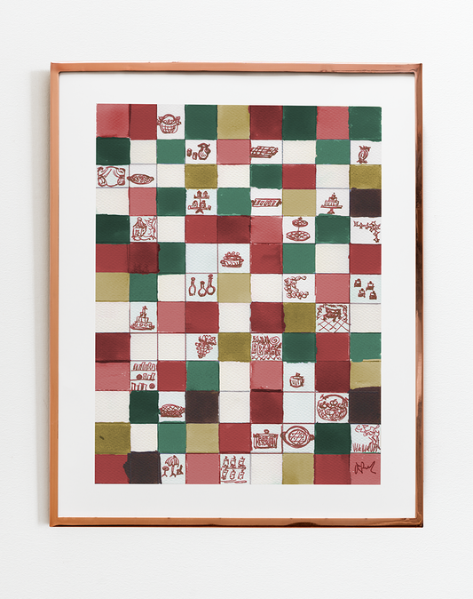 'The puzzle' Illustration - Christmas Version