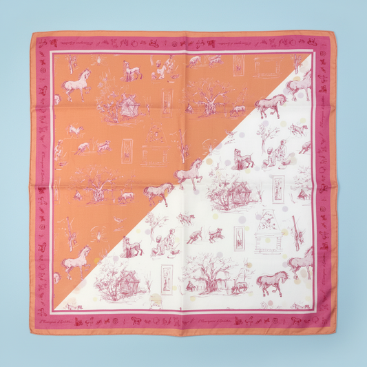 Loulou bandana - Pink cotton